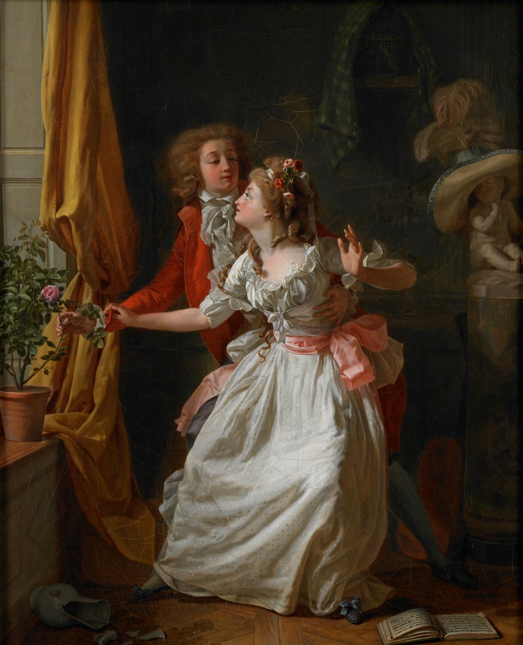 Špatně bráněná růže, 1789 od Michel Garnier