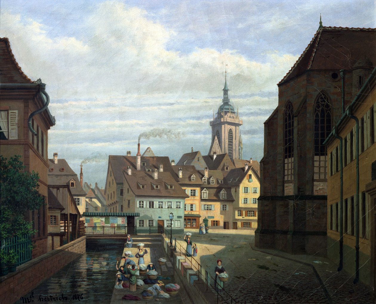 Place des Dominicains, Colmar, 1876 od Michel Hertrich