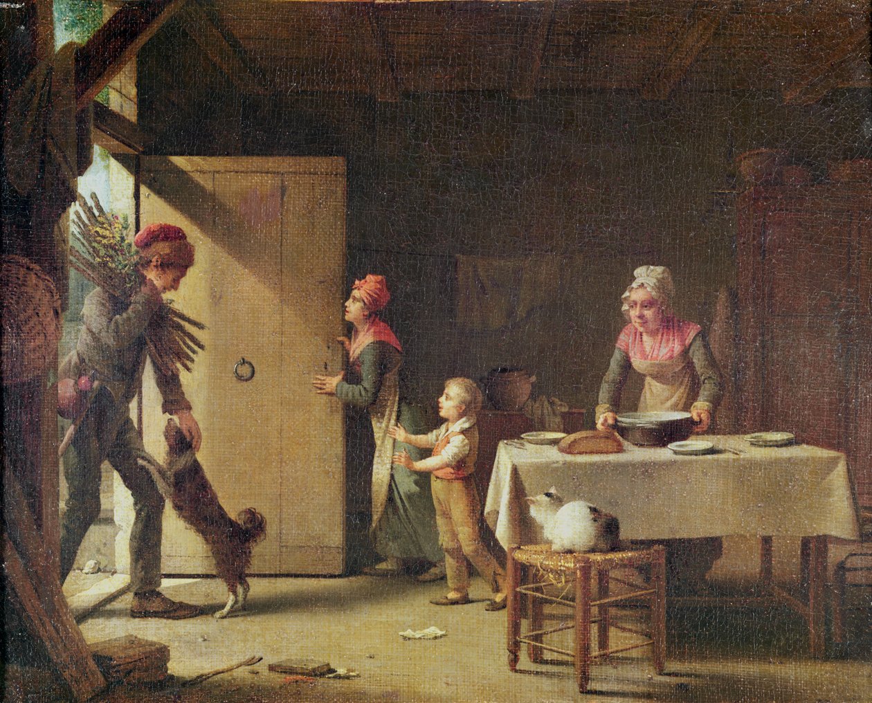 Rustikální rodina, 1815 od Michel Martin Drolling