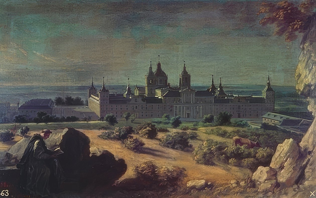 Královský klášter San Lorenzo, El Escorial. Kolem roku 1722 od Michel Ange Houasse