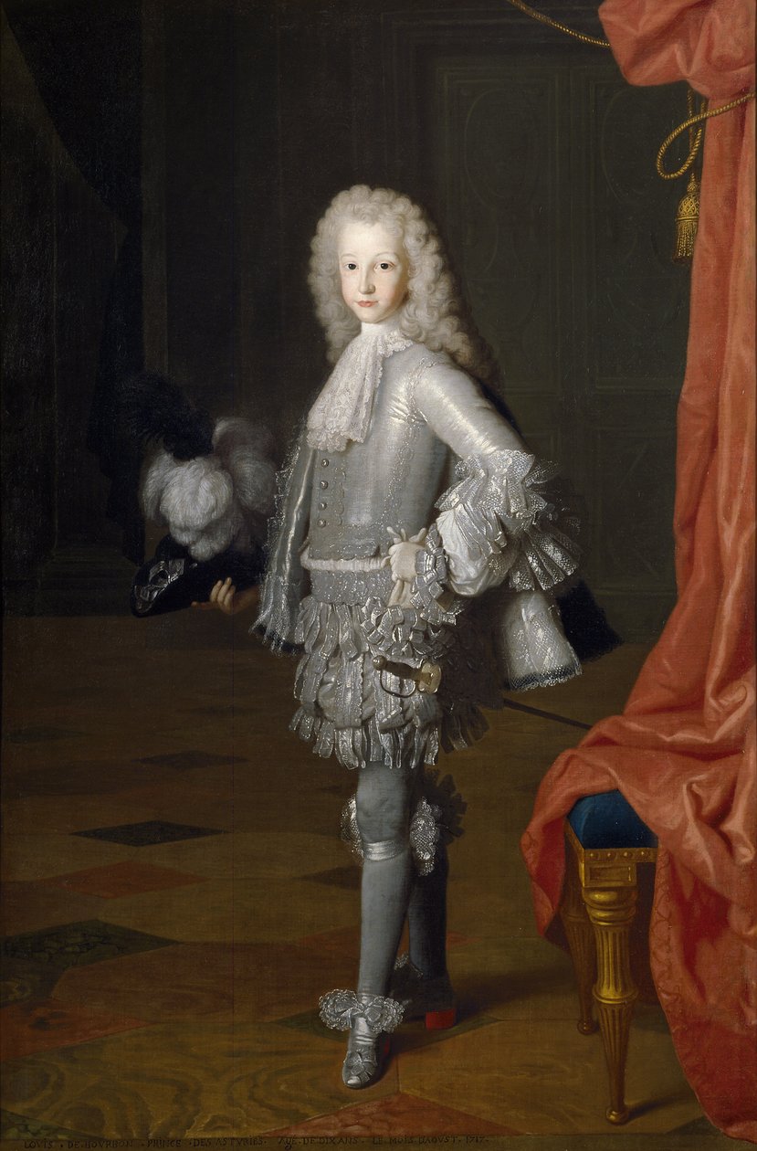 Ludvík I. jako princ z Asturie, 1717 od Michel Ange Houasse