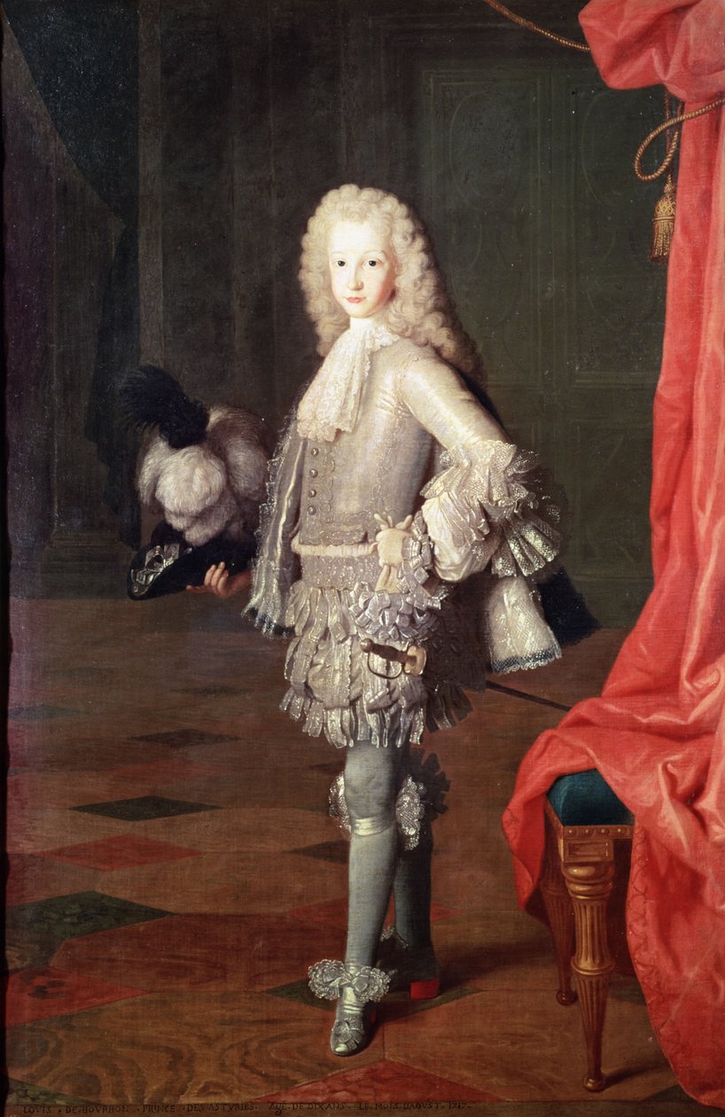 Portrét Ludvíka I. Španělského od Michel Ange Houasse