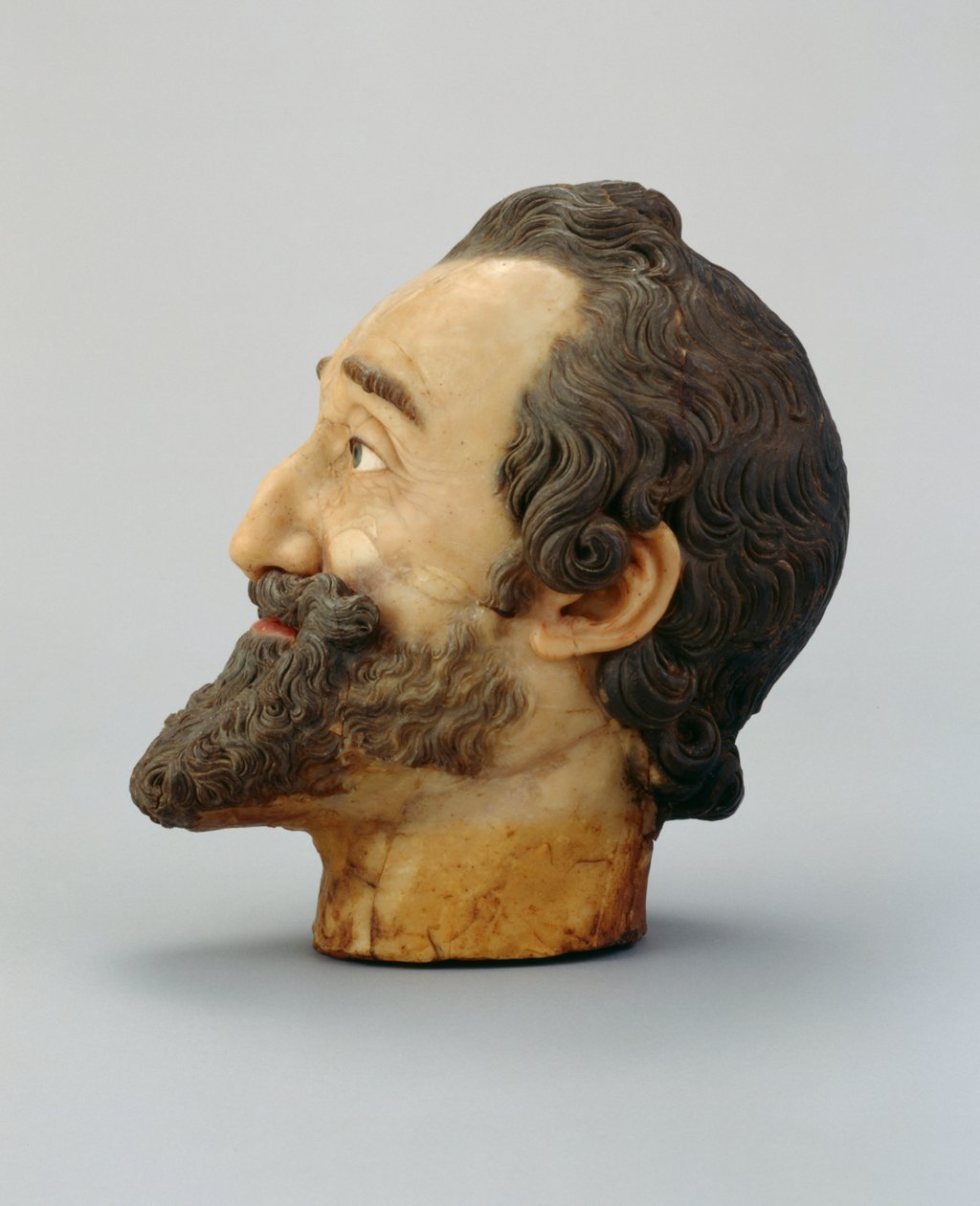 Portrét hlavy Jindřicha IV z Francie, c.1610 (vosk) (viz také 312106 a 312138) od Michel Bourdin