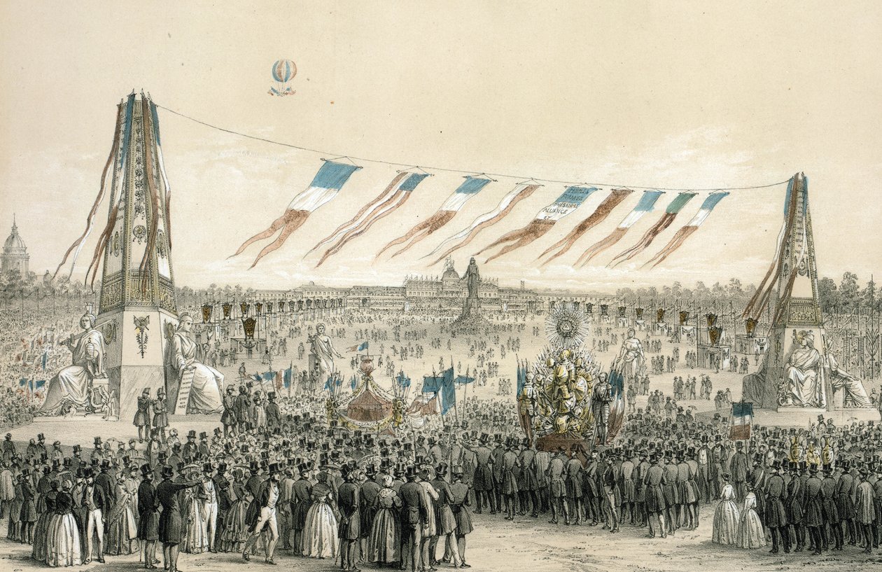 Fete de la Concorde, Paříž od Michel C. and Gaildrau Jules (1816 98) Fichot