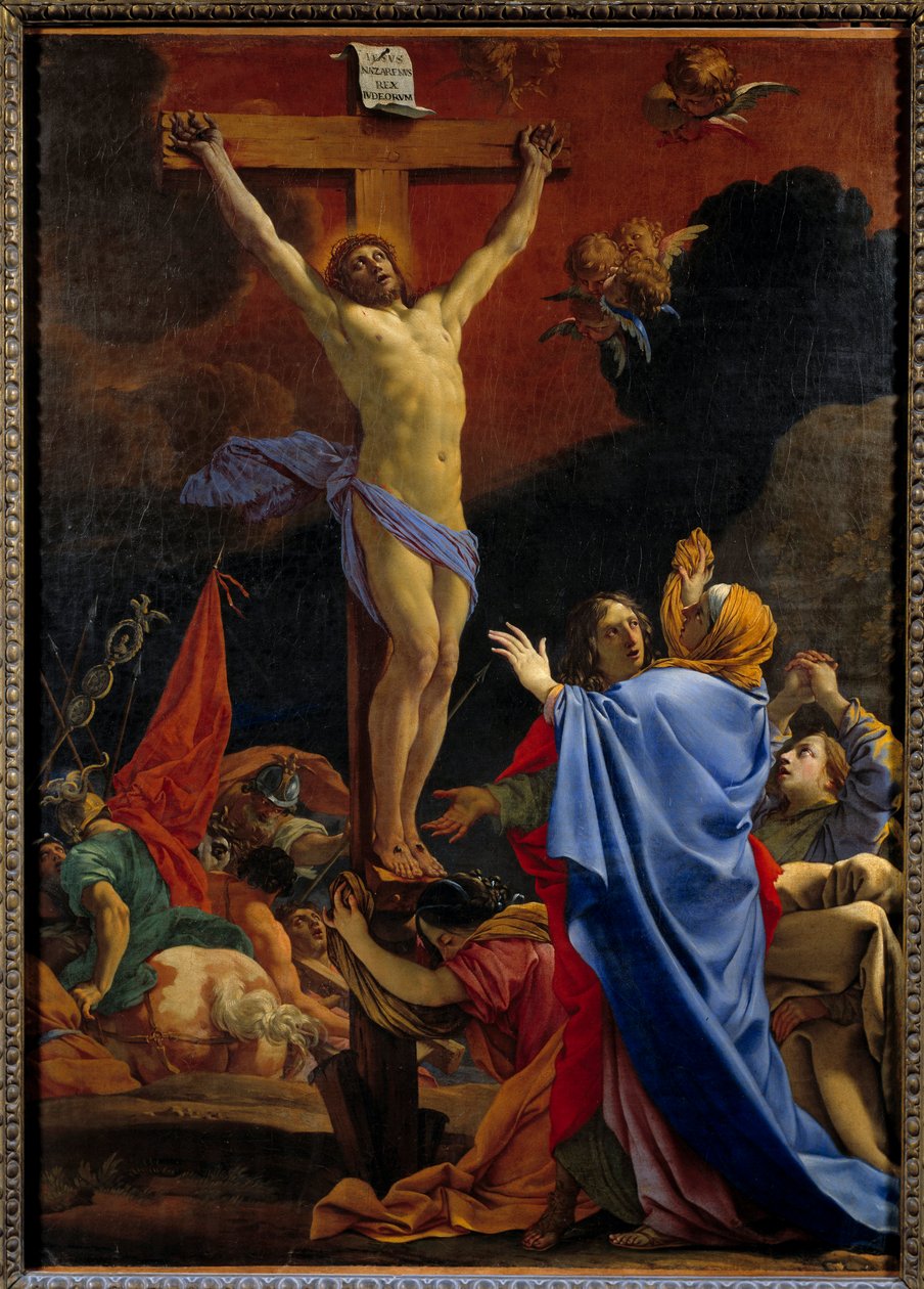 Kristus na kříži. Obraz Michela Dorignyho (1617-1665) od Michel Dorigny