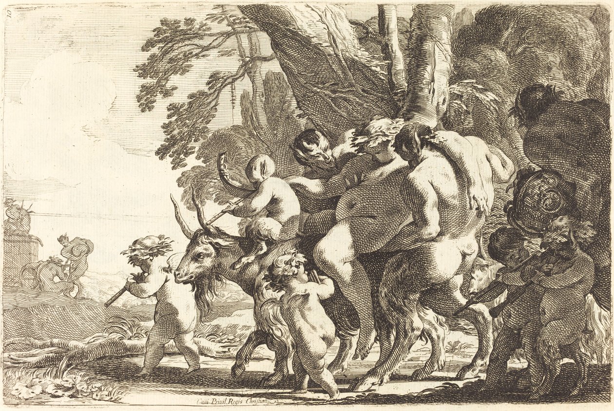 Opilý Silenus od Michel Dorigny