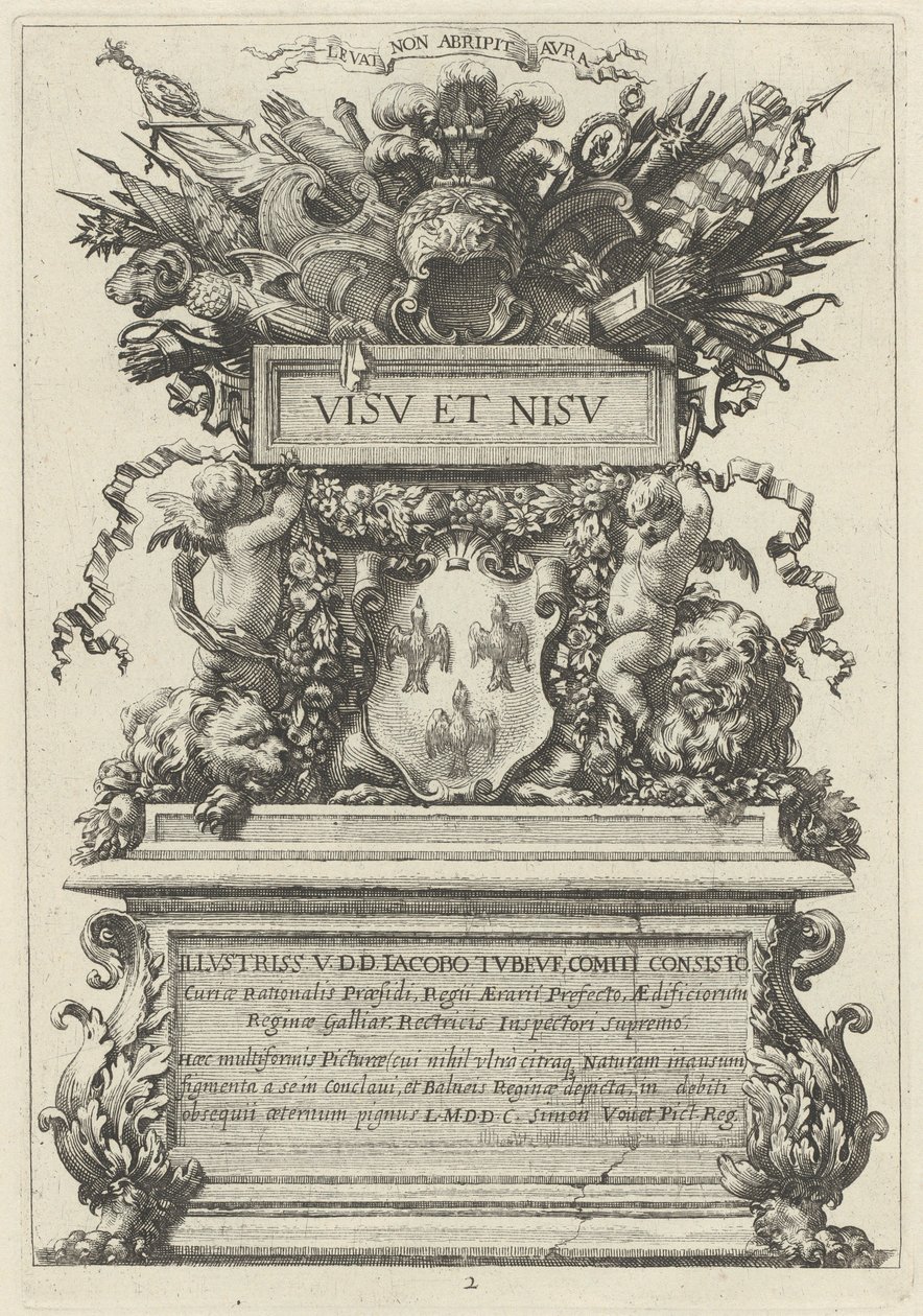 Frontispis od Michel Dorigny, after Simon Vouet