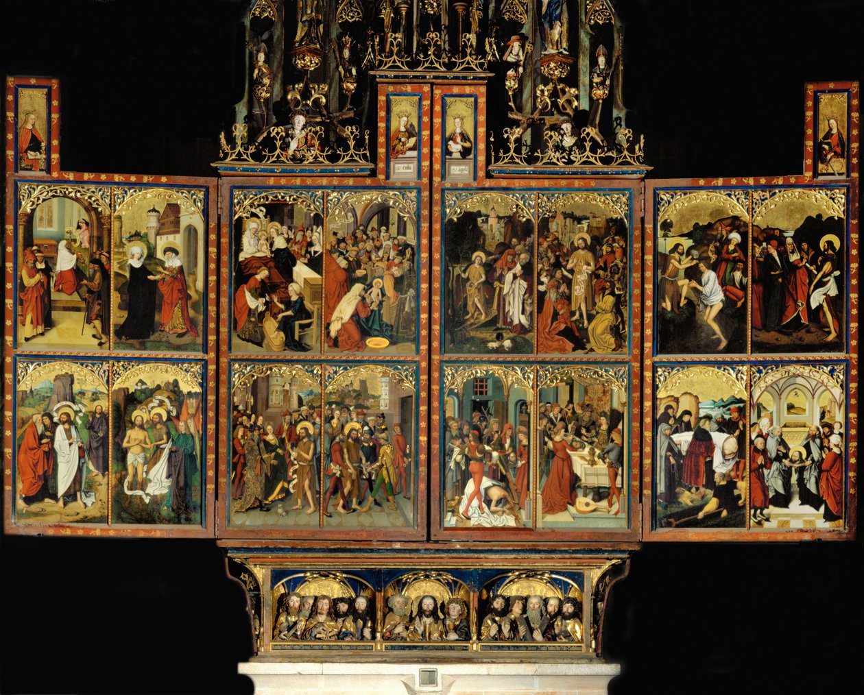 Hlavní oltář klášterního kostela v Blaubeurenu od Michel Erhart