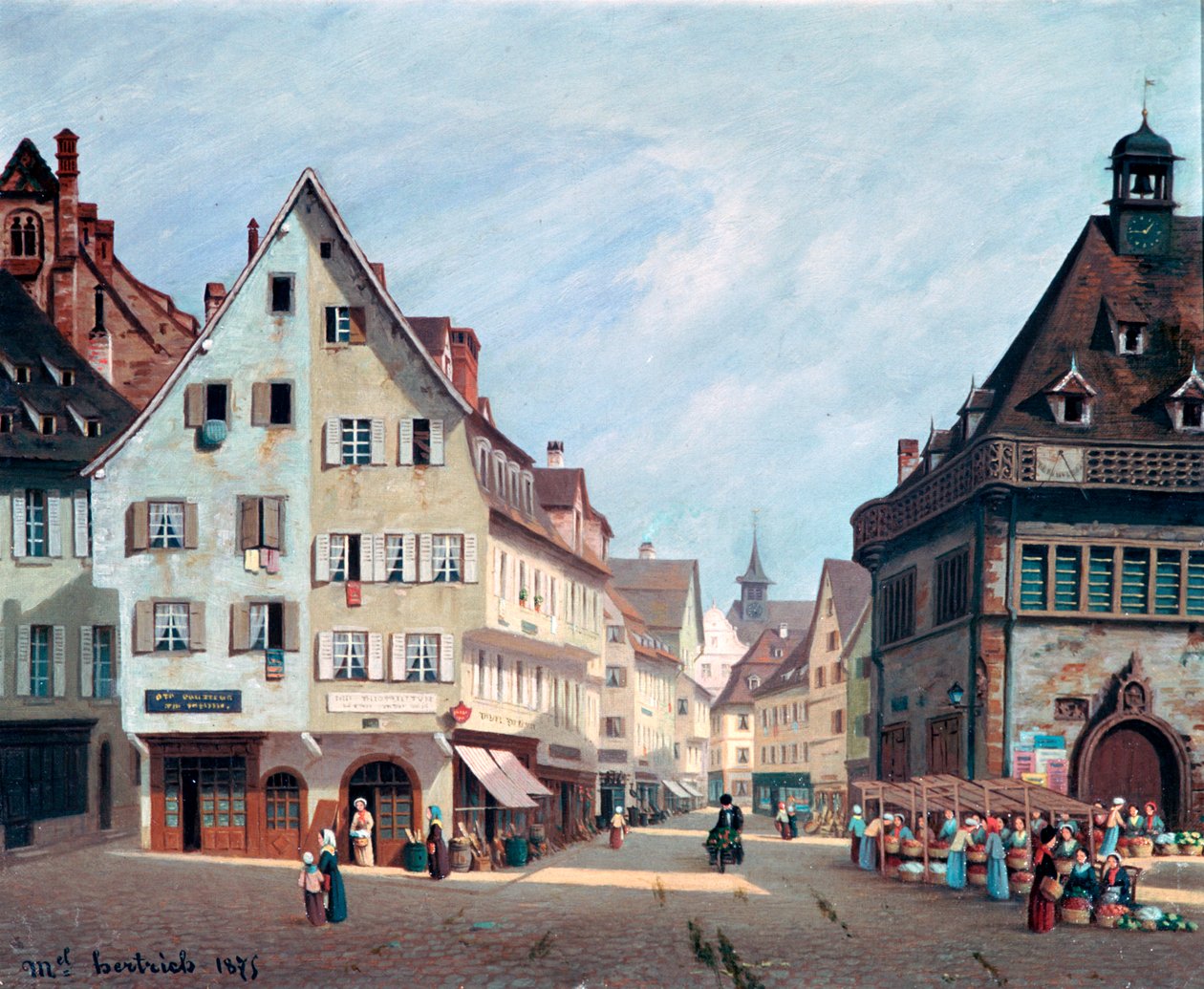 Ovocné náměstí, Colmar, 1875 od Michel Hertrich