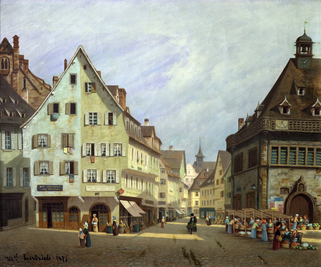 Place du Marche-aux-Fruits, Colmar, 1875 od Michel Hertrich