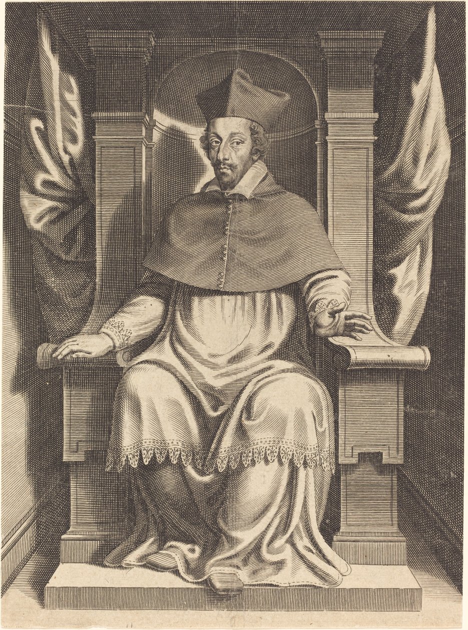 Armand Jean du Plessis, kardinál Richelieu od Michel Lasne
