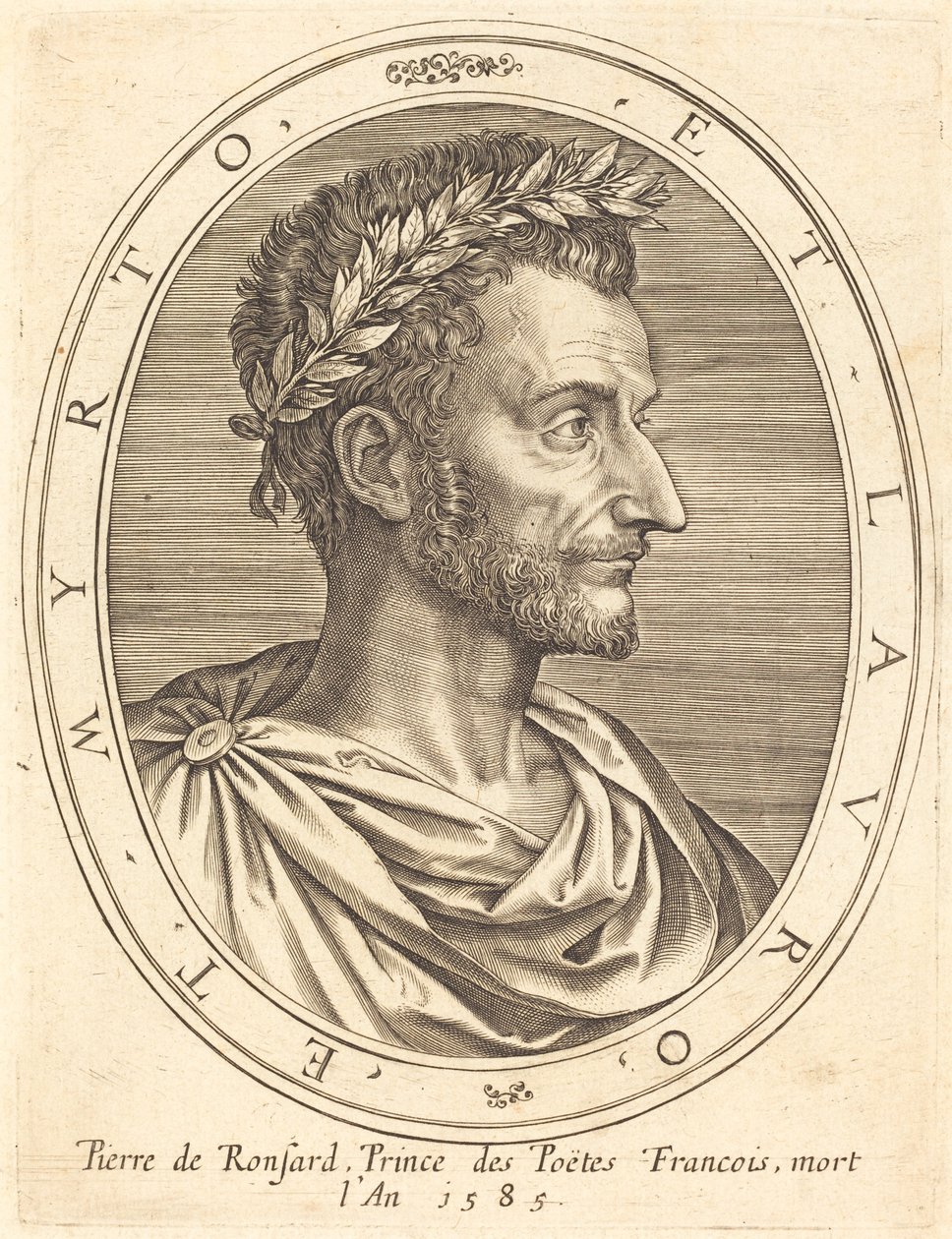 Pierre de Ronsard od Michel Lasne