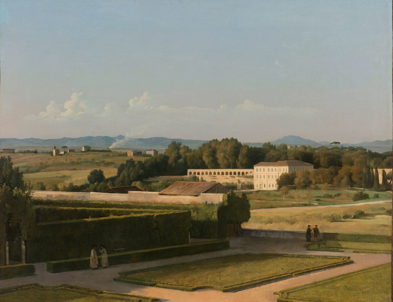 Pohled na zahrady Villa Medici Pohled do zahrad vily Medici od Michel Martin Drolling