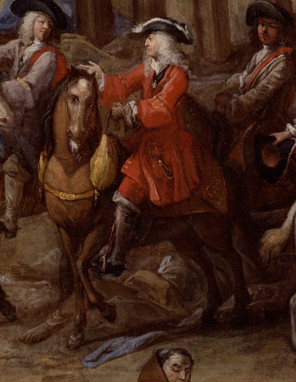 Pohled na radnici (Marseille) během moru v roce 1720 od Michel Serre