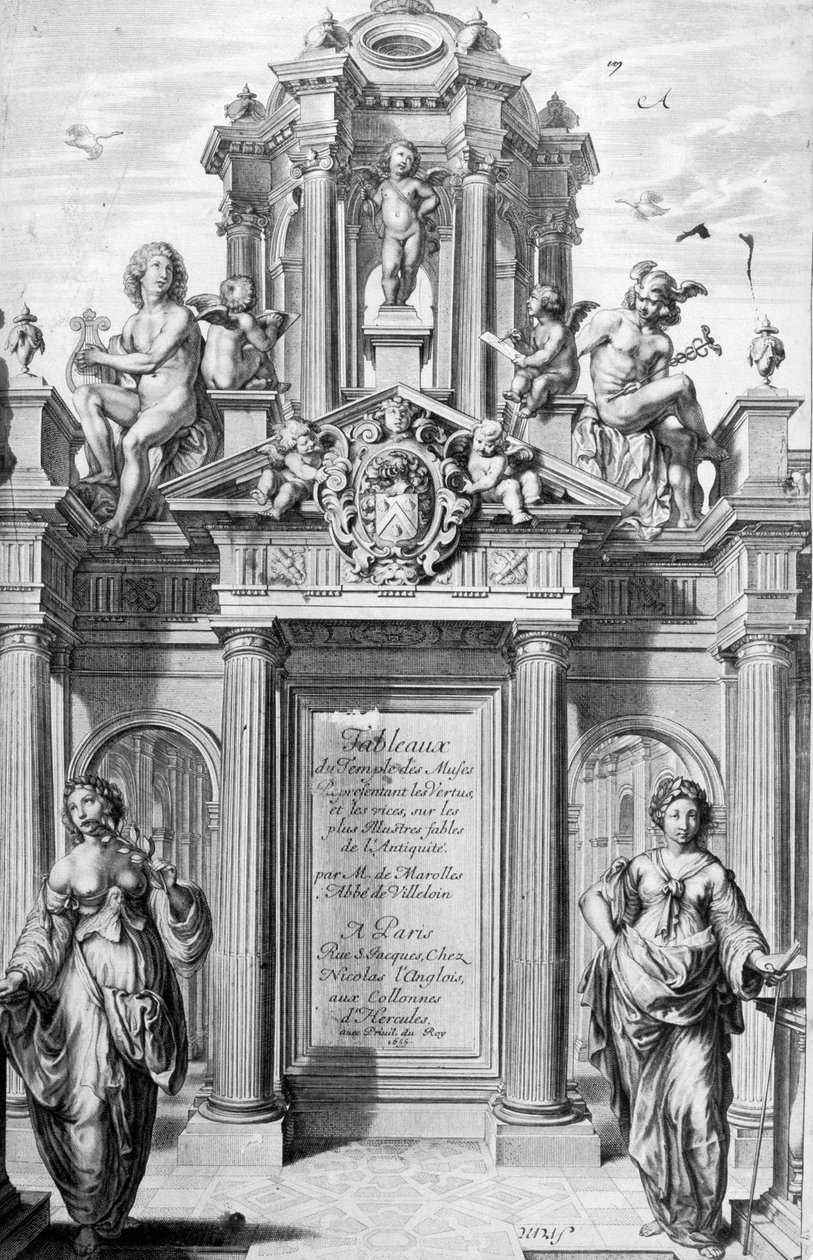 Frontispis Tableaux du Temple des Muses, 1655. od Michel de Marolles