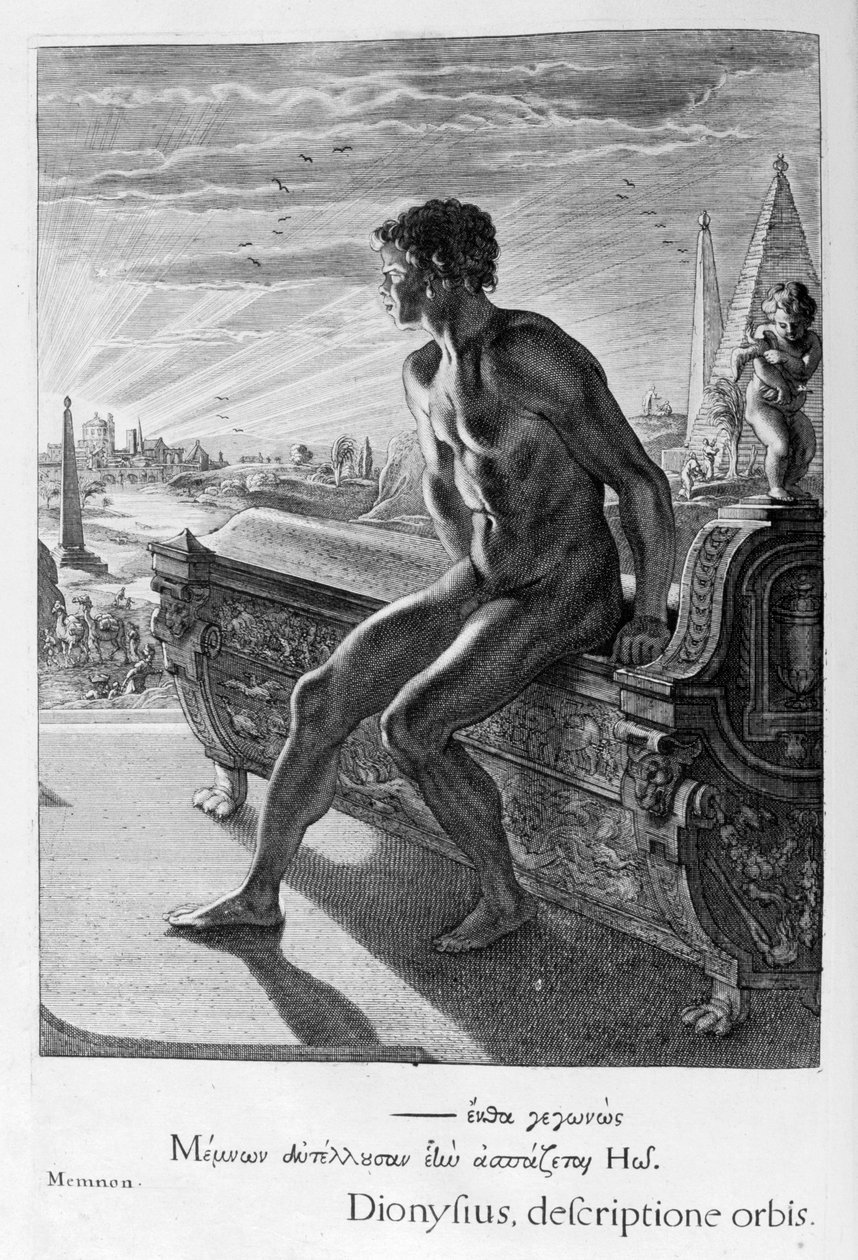 Memnonova socha, 1655 od Michel de Marolles