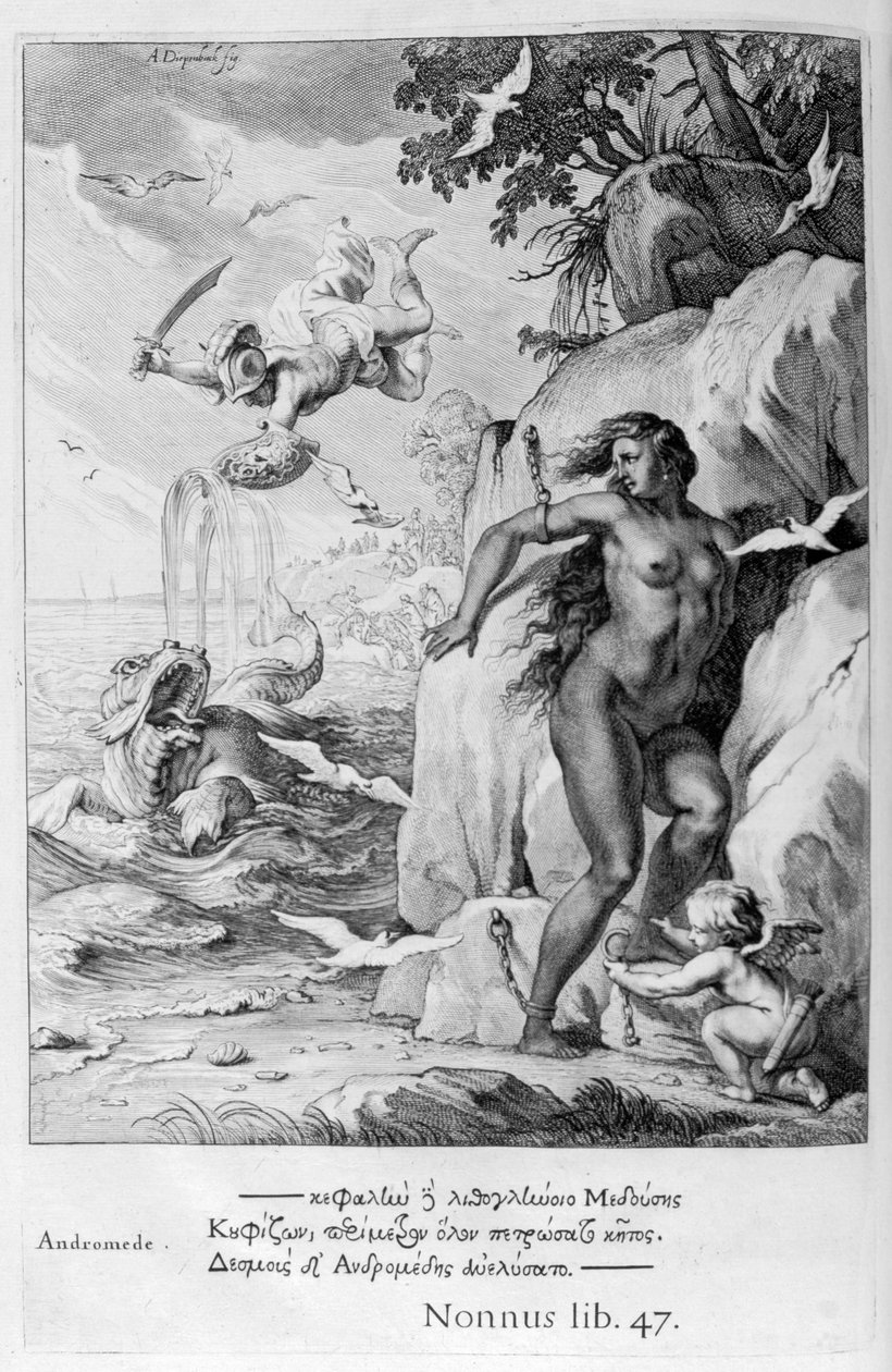 Perseus vysvobodí Andromedu z mořské příšery, 1655 od Michel de Marolles