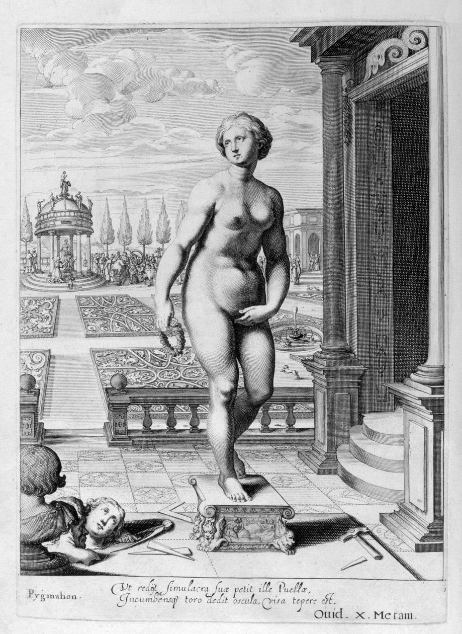 Pygmalion je zamilovaný do sochy, kterou vytvořil v roce 1655 od Michel de Marolles