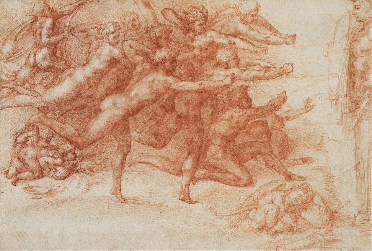 Lukostřelci střílející na herm od Michelangelo Buonarroti