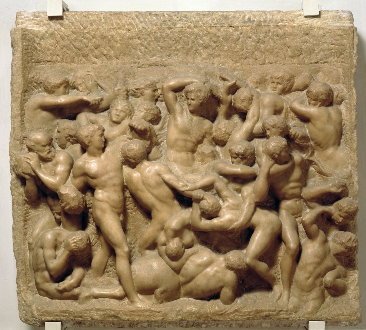 Bitva kentaurů (mramor) od Michelangelo Buonarroti