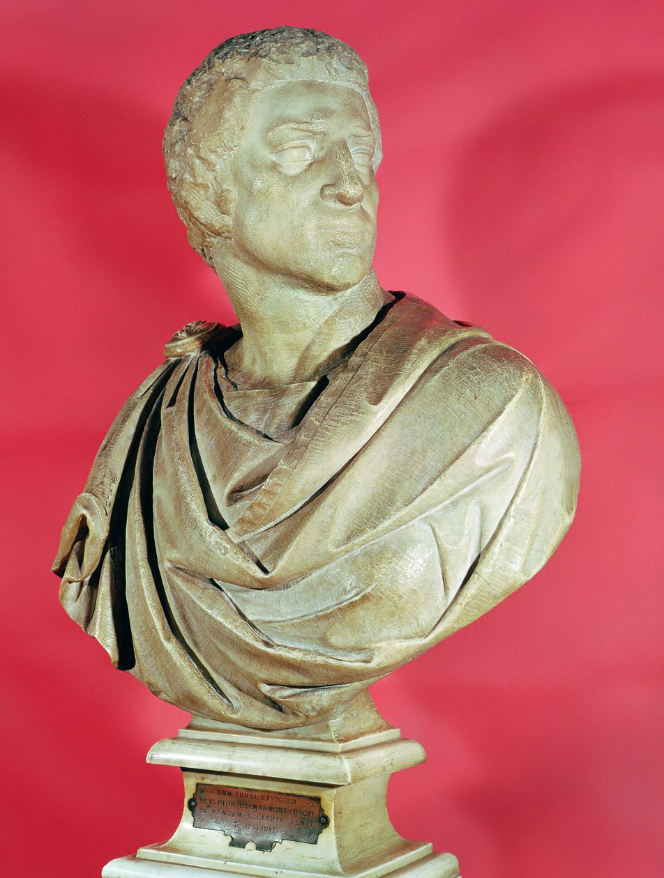 Busta Bruta (85-42 př.nl) kolem 1540 (mramor) od Michelangelo Buonarroti