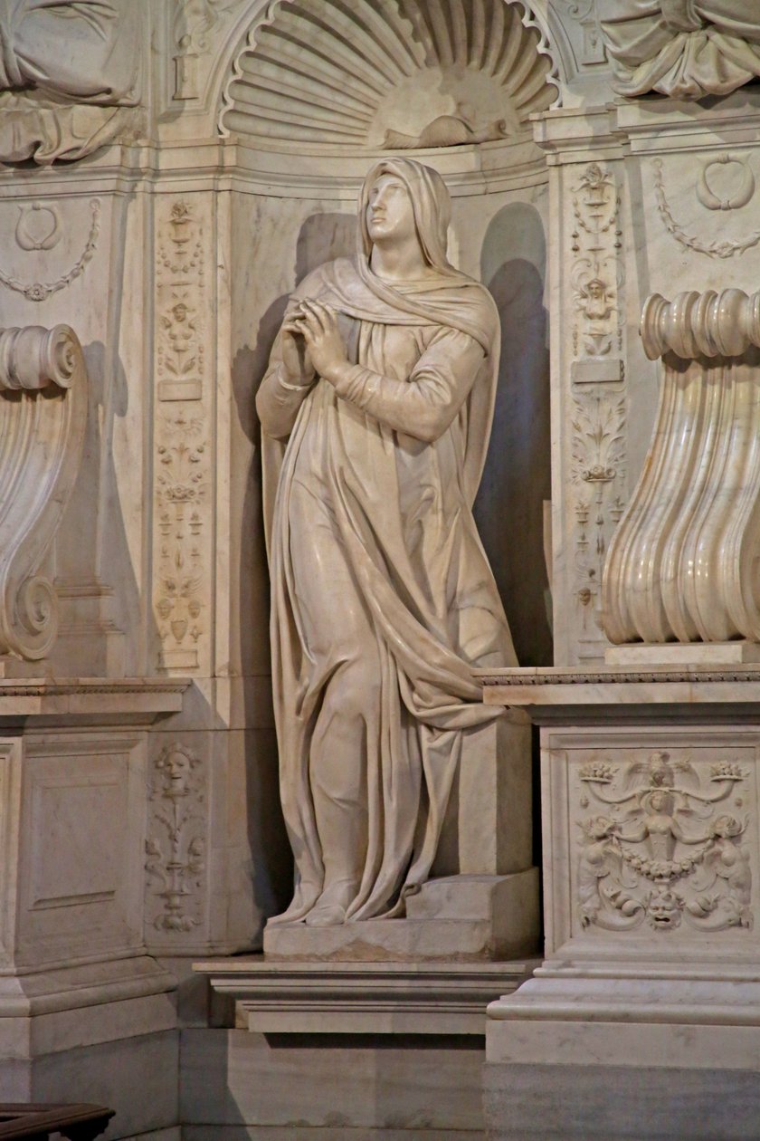 Leah, z hrobky Julia II, 1515 (mramor) od Michelangelo Buonarroti