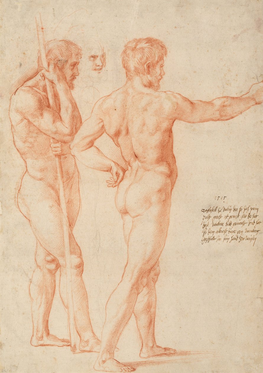 Studie aktů od Michelangelo Buonarroti