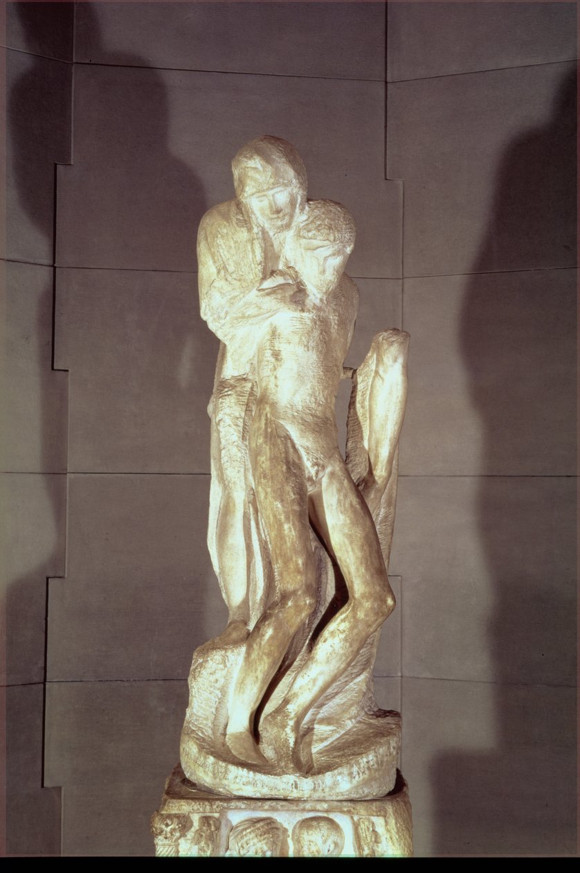 Rondanini Pieta, 1564 (mramor) (viz také 55601) od Michelangelo Buonarroti