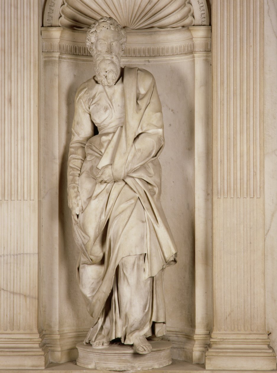 Svatý Pavel, z Piccolominiho oltáře, 1501-4 (mramor) od Michelangelo Buonarroti