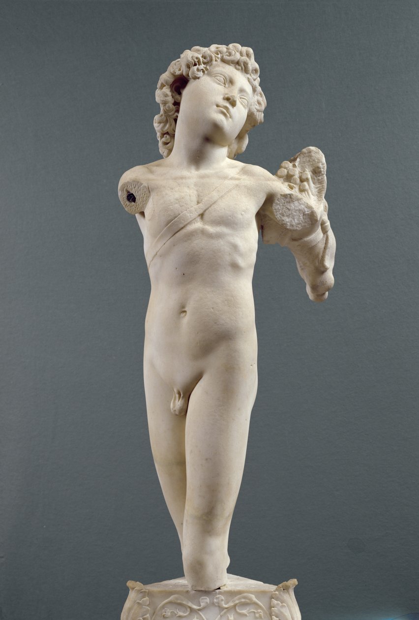 Amorek z Manhattanu, asi 1494-96 (mramor) od Michelangelo Buonarroti