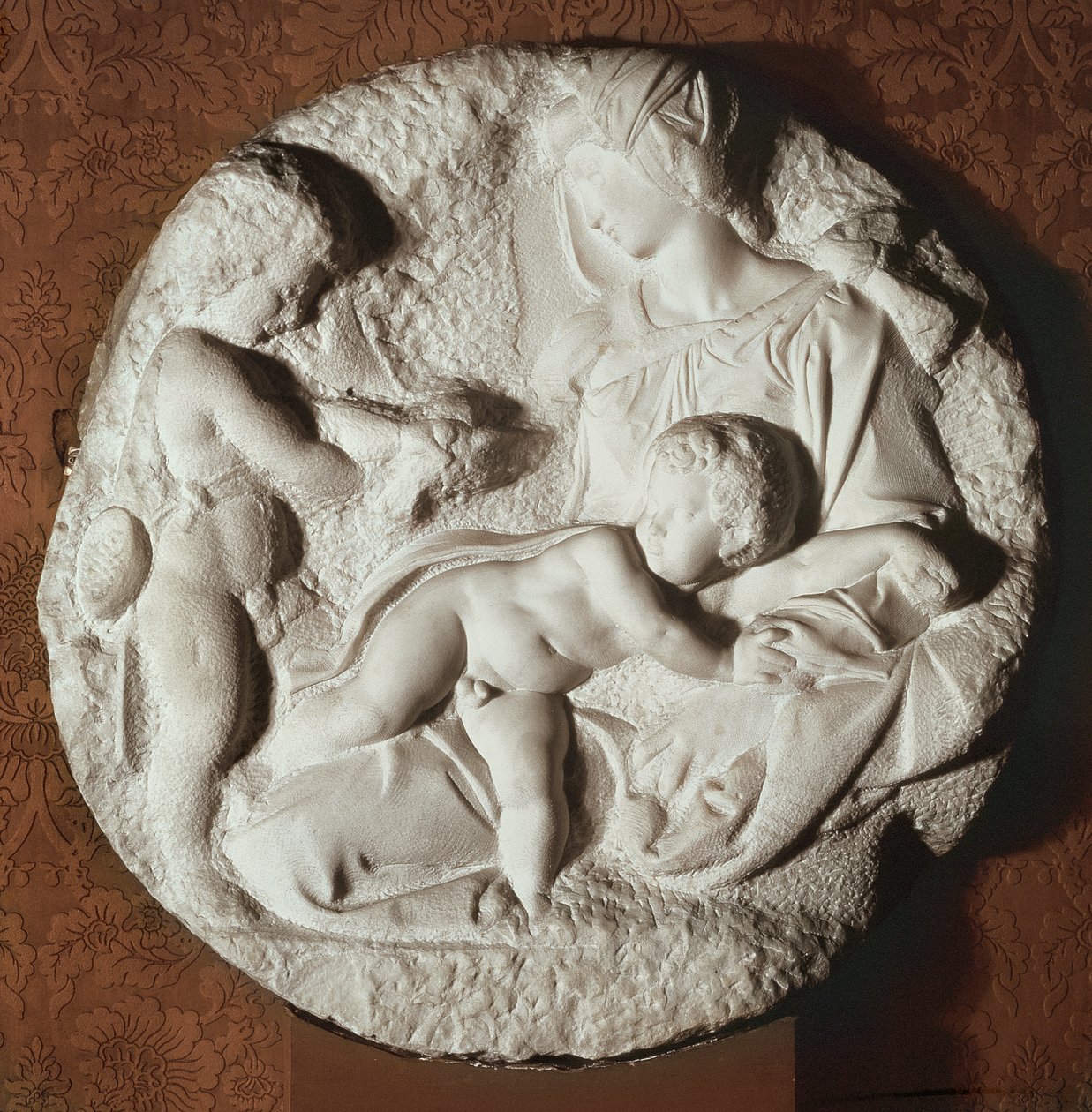 Tondo Taddei, kruhový kamenný sochařský panel od Michelangela Buonarrotiho (1475-1564) od Michelangelo Buonarroti