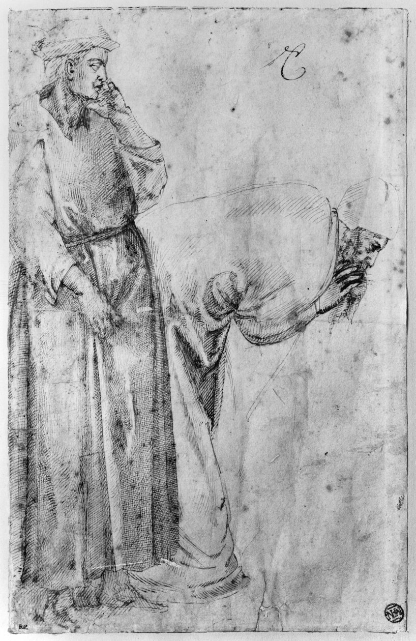 Dvě postavy od Michelangelo Buonarroti