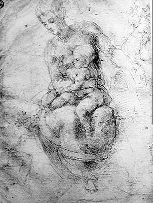 Panna a dítě od Michelangelo Buonarroti