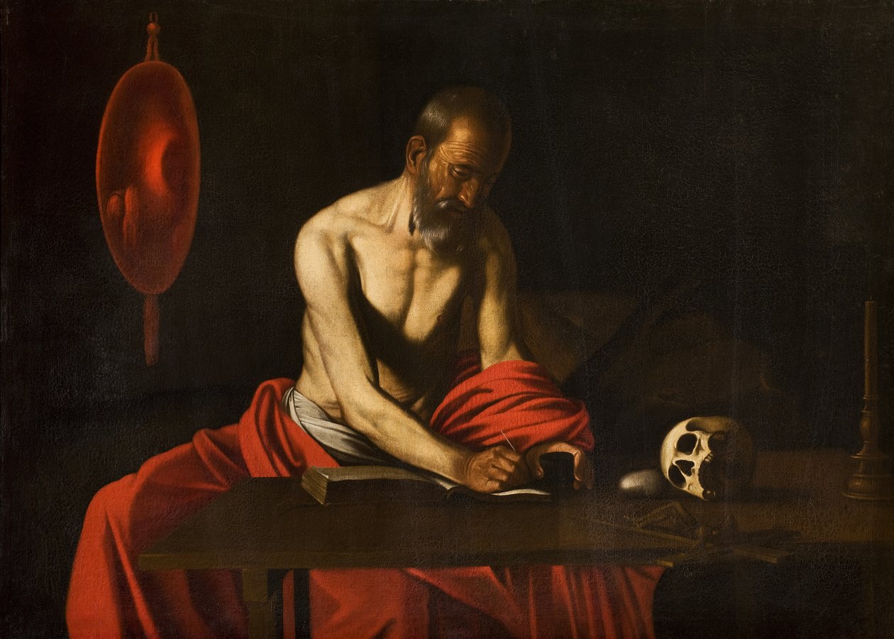 Svatý Jeroným, 1607 od Michelangelo Merisi Caravaggio