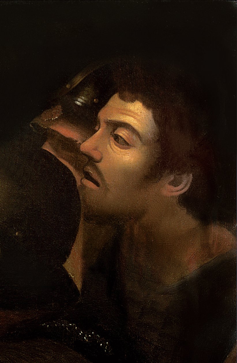 Detail olej na plátně Přijetí Krista z roku 204177 od Michelangelo Merisi Caravaggio