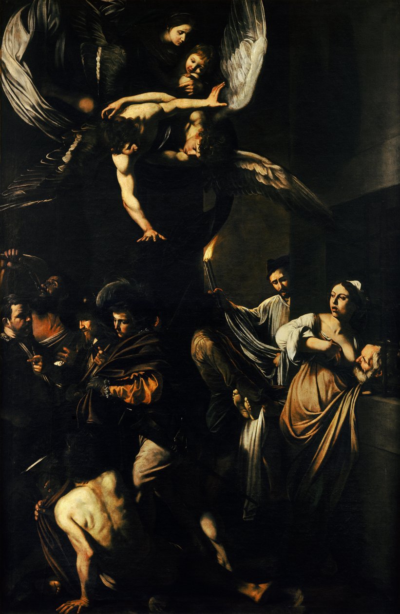Sedm děl milosrdenství od Michelangelo Merisi Caravaggio