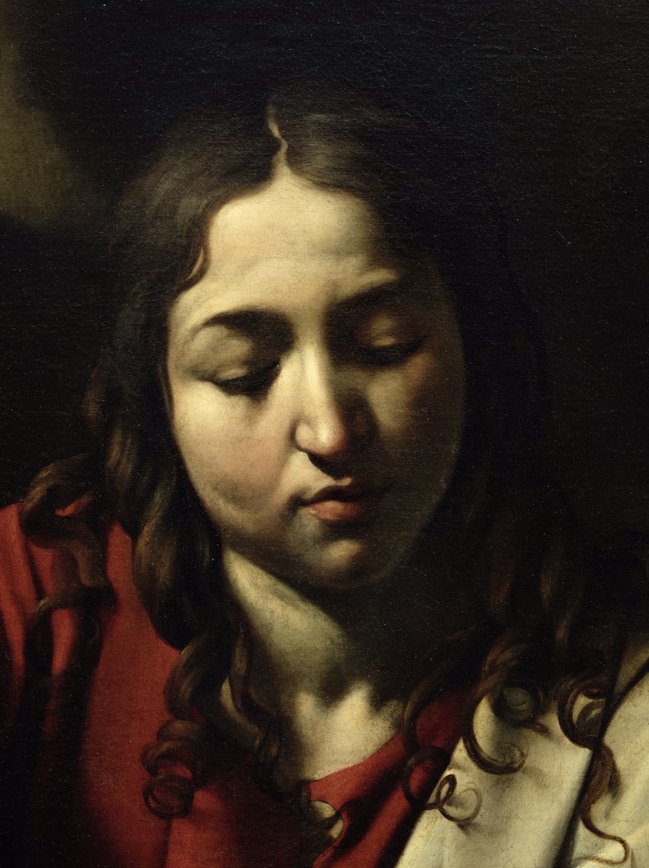 Večeře v Emauzích, 1601 (olej a tempera na plátně) (detail 928) od Michelangelo Merisi Caravaggio