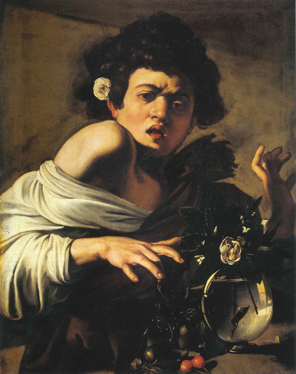 Chlapec pokousaný ještěrkou, 1596-97 od Michelangelo Merisi Caravaggio