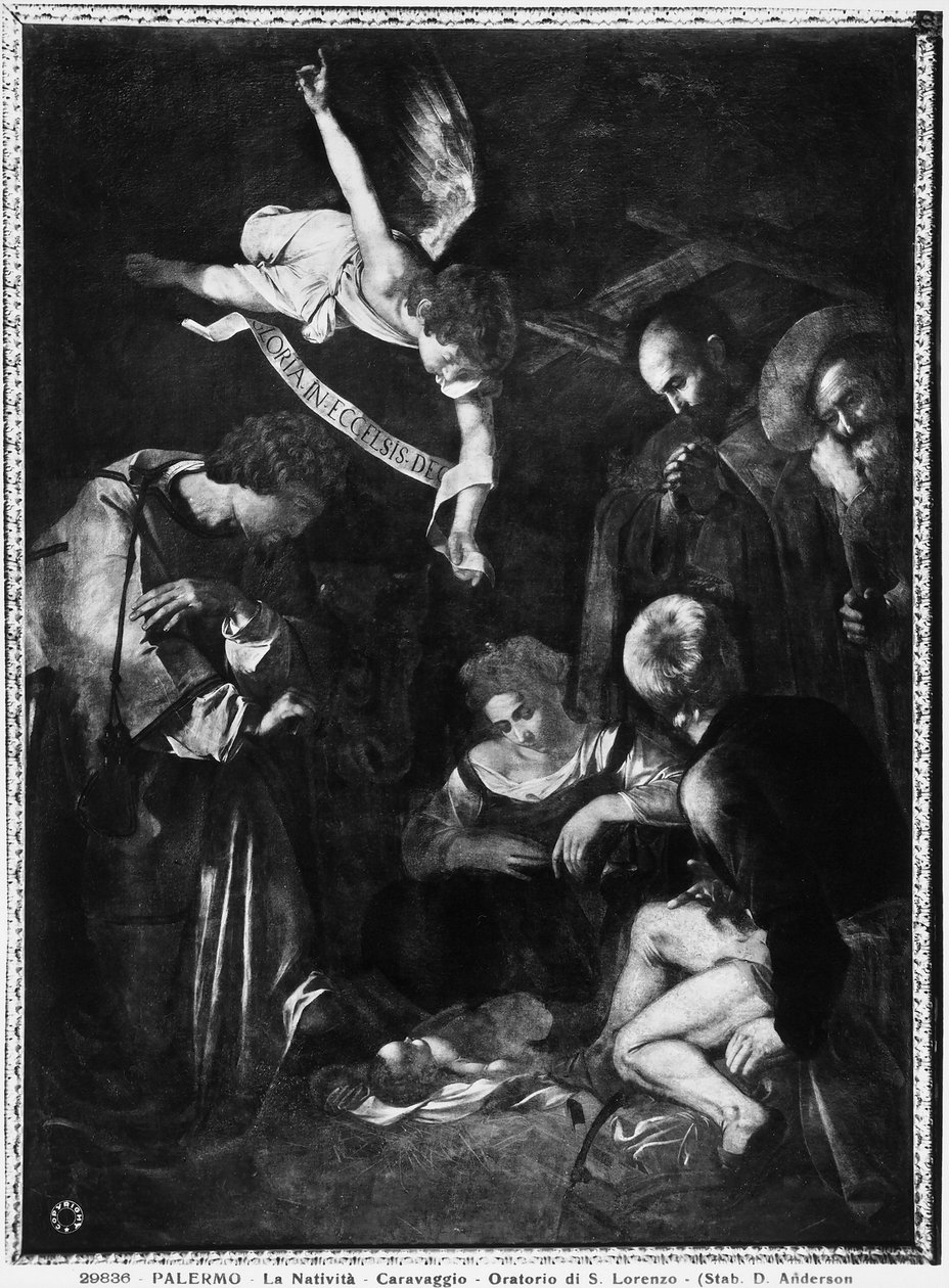 Narození Páně, 1609 od Michelangelo Merisi Caravaggio