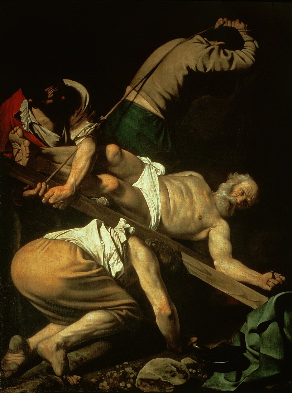 Ukřižování svatého Petra, 1600-01 od Michelangelo Merisi Caravaggio