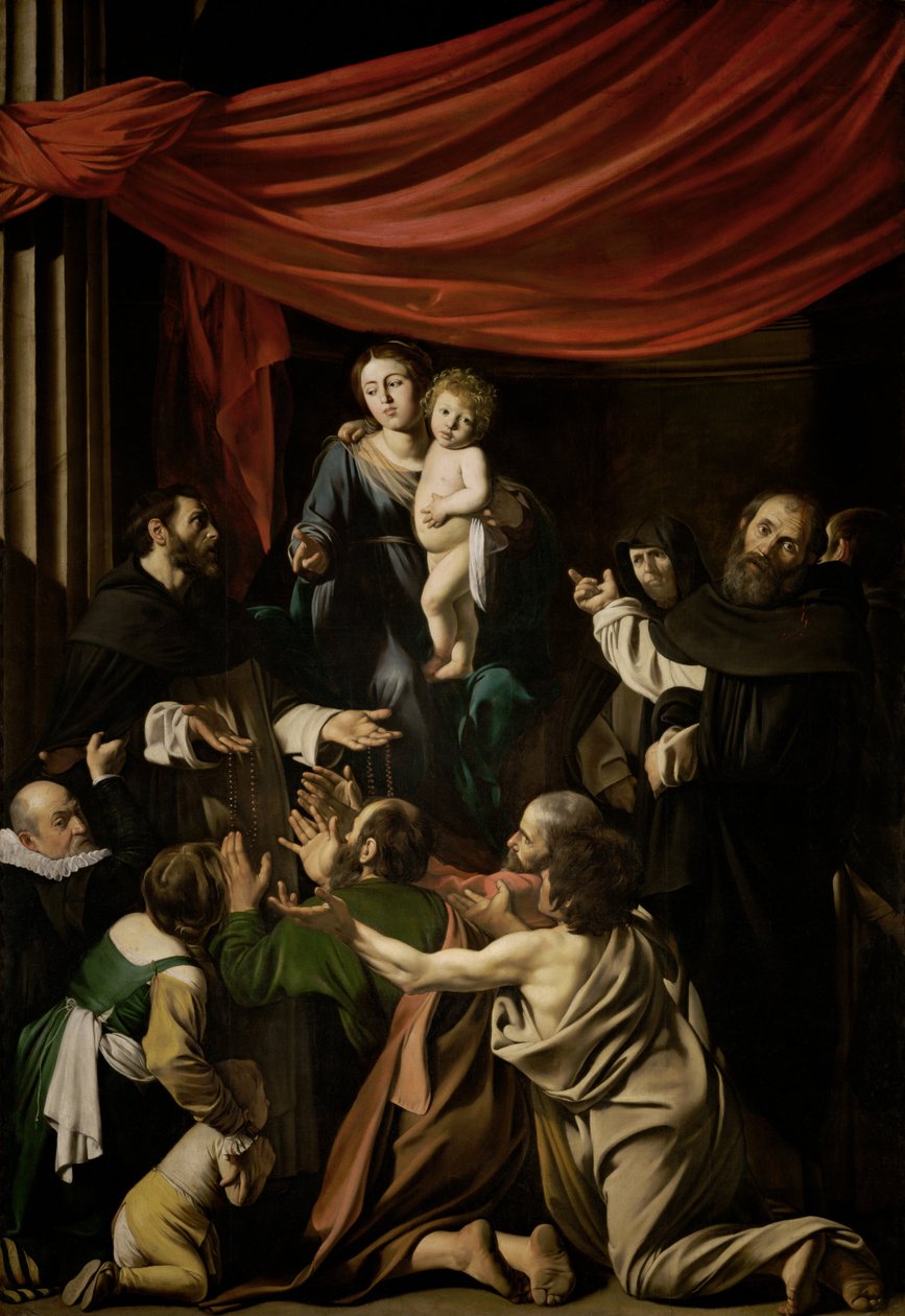 Růžencová Madona od Michelangelo Merisi Caravaggio