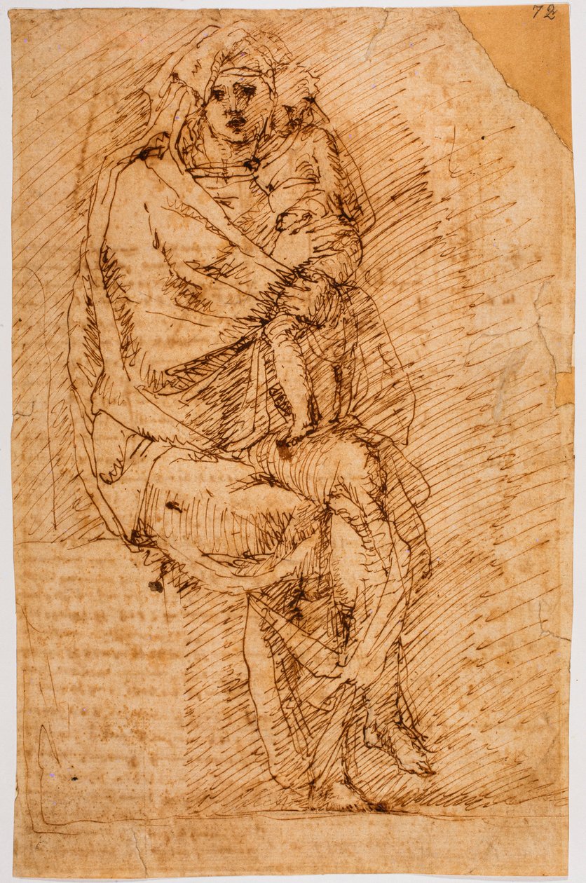 Madona s dítětem od Michelangelo (after) Buonarroti