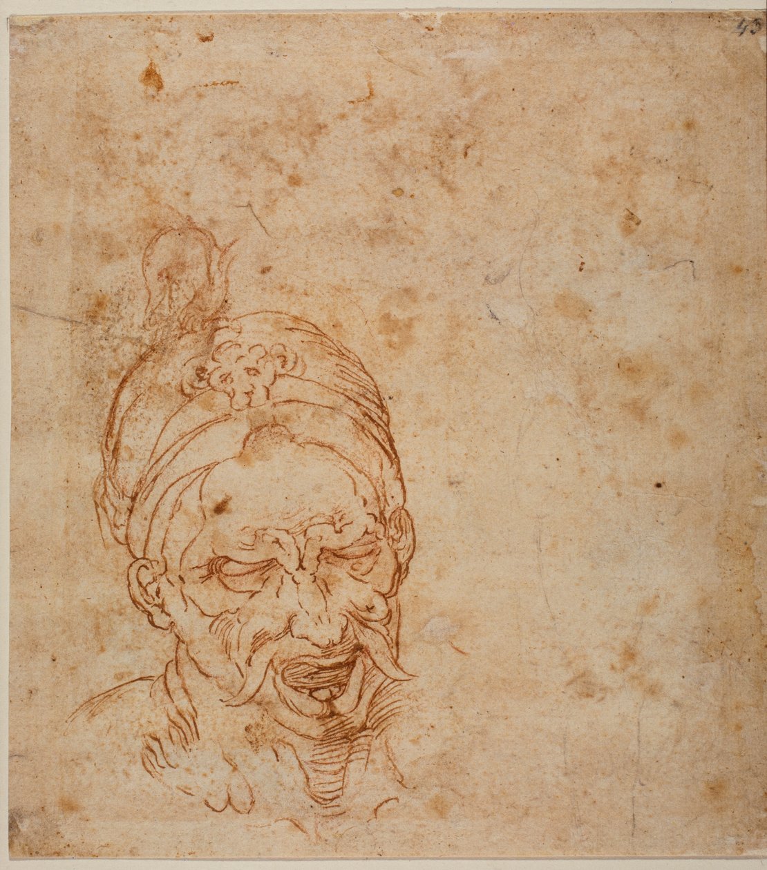 Orientální studie hlavy od Michelangelo (after) Buonarroti
