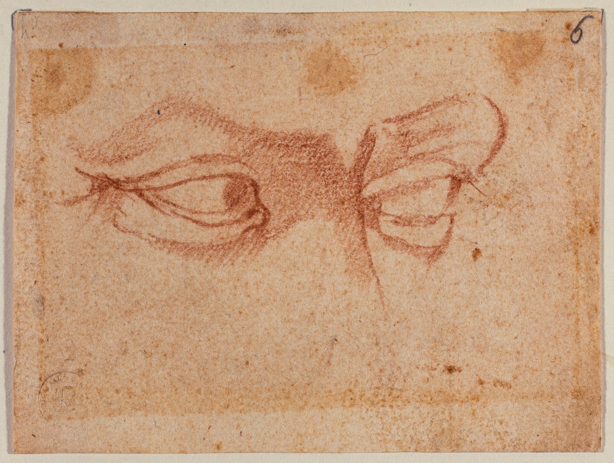 Studium očí od Michelangelo (after) Buonarroti