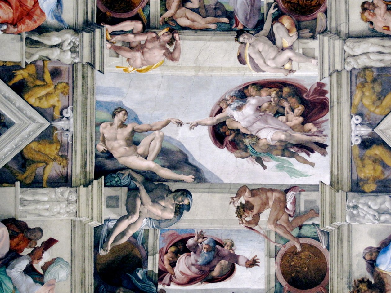 Stvoření Adama od Michelangelo