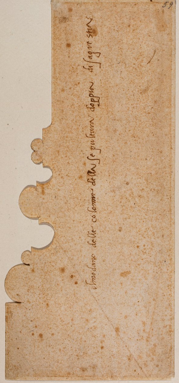 Základní profil sloupu pro novou sakristii od Michelangelo Buonarroti