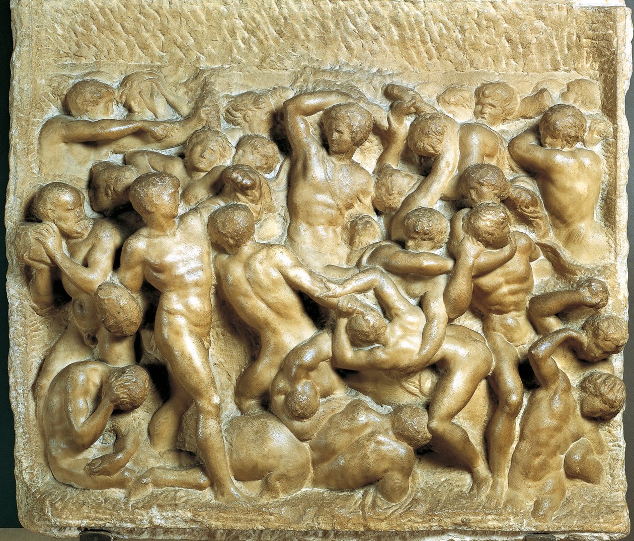 Bitva Lapiths proti Kentaurům od Michelangelo Buonarroti