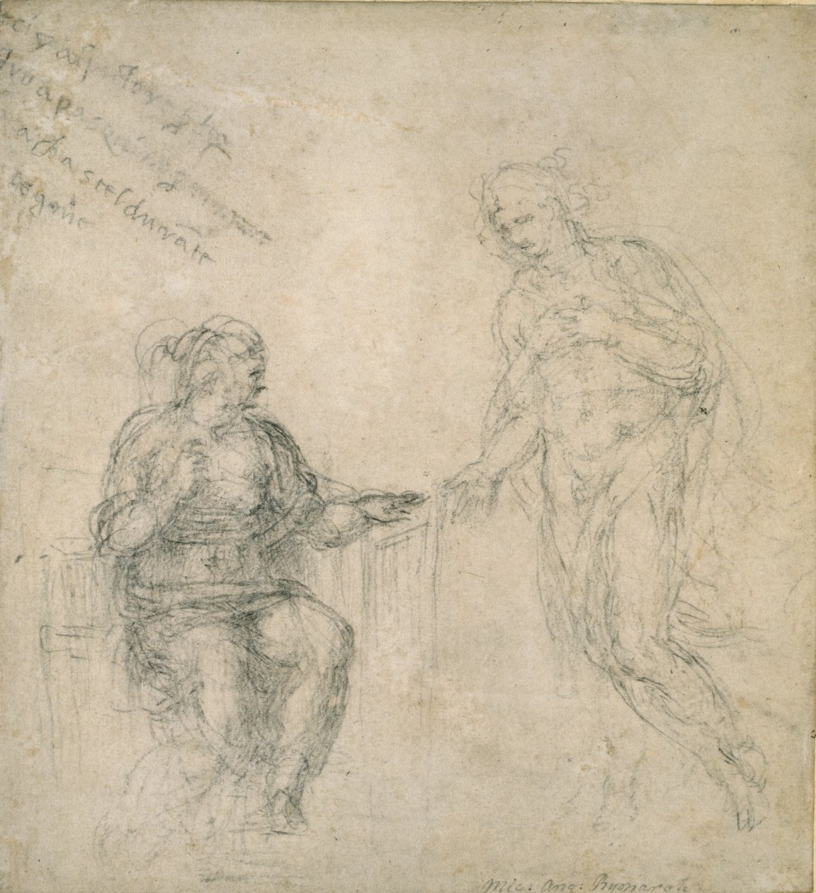 Kristus se loučí se svou Matkou po vzkříšení, 16. století od Michelangelo Buonarroti