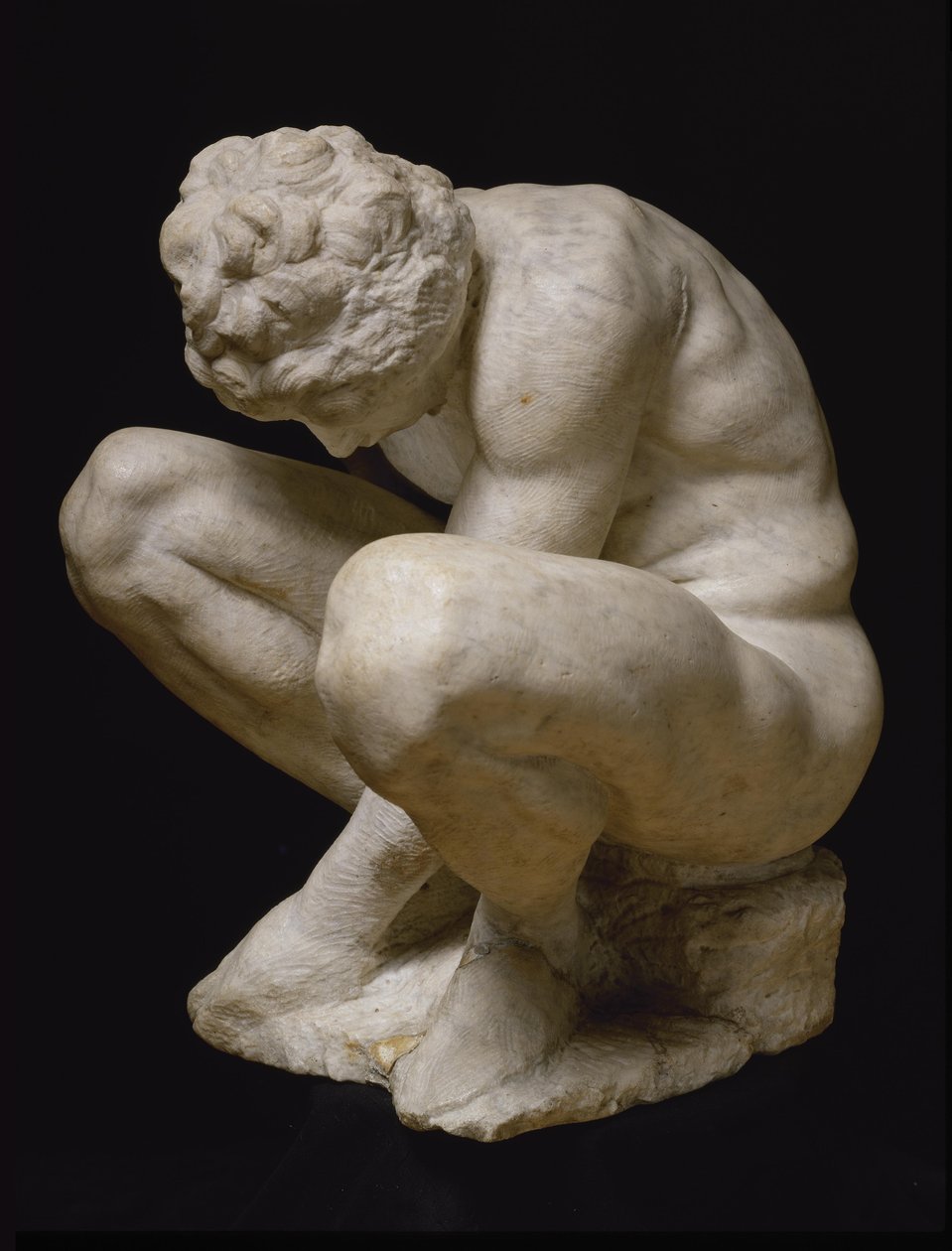 Crouching Boy, mezi 1530 a 1534. od Michelangelo Buonarroti
