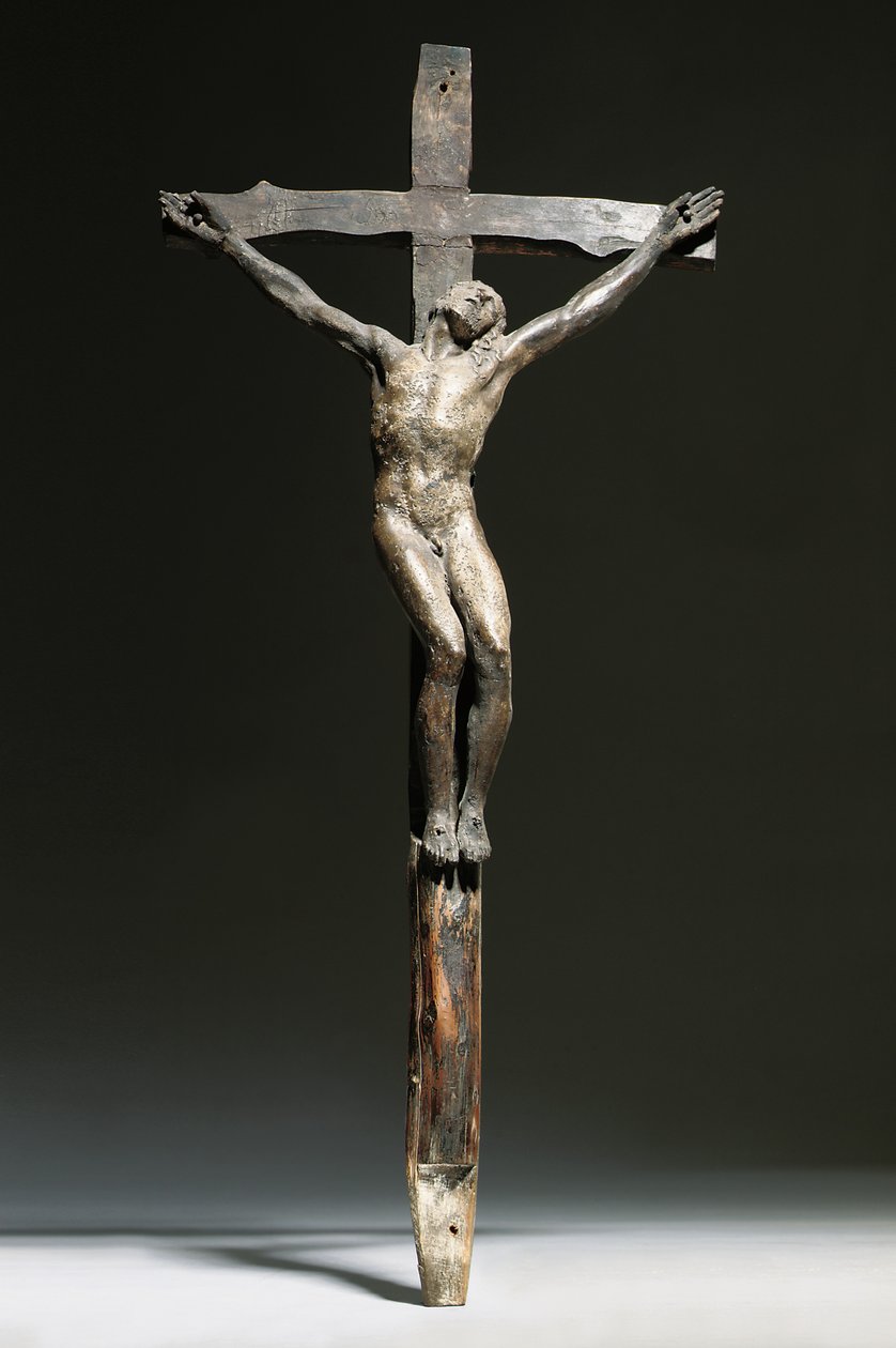 Ukřižovací skupina Krista, dobrého zloděje a zlého zloděje od Michelangelo Buonarroti